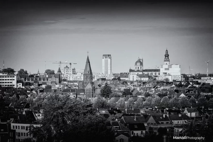 Stadsgezicht vanuit UZ - Gent